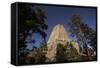 Devils Tower, Devils Tower National Monument, Wyoming, United States of America, North America-Colin Brynn-Framed Stretched Canvas