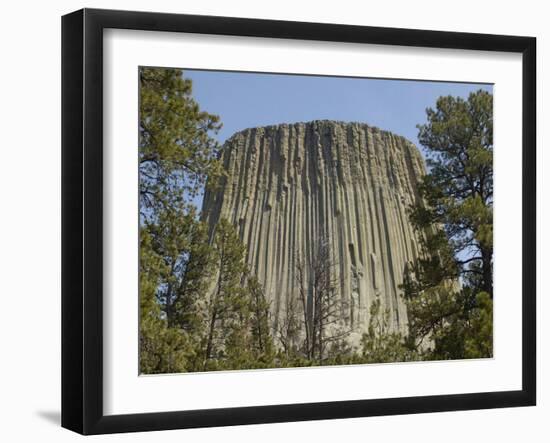 Devils Tower National Monument, East Wyoming, USA-Pete Oxford-Framed Photographic Print