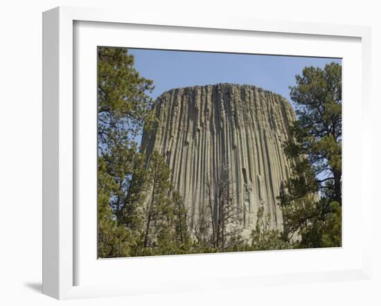 Devils Tower National Monument, East Wyoming, USA-Pete Oxford-Framed Photographic Print