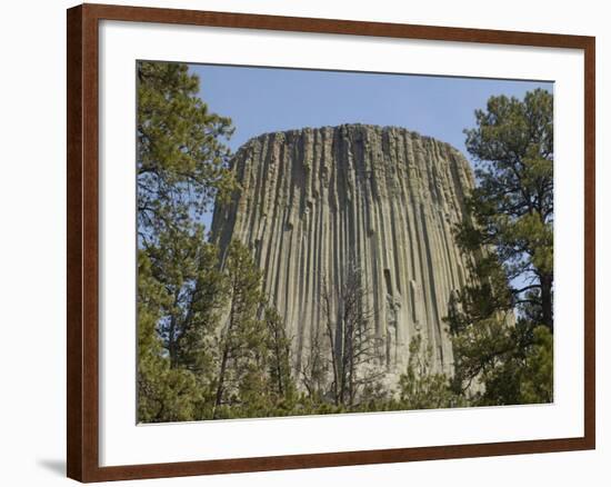 Devils Tower National Monument, East Wyoming, USA-Pete Oxford-Framed Photographic Print