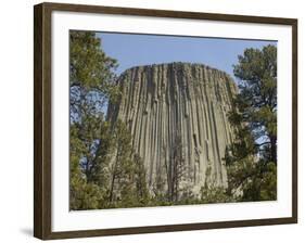Devils Tower National Monument, East Wyoming, USA-Pete Oxford-Framed Photographic Print