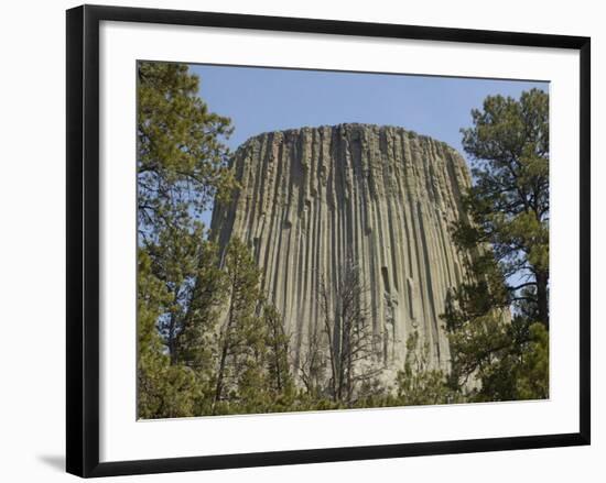 Devils Tower National Monument, East Wyoming, USA-Pete Oxford-Framed Photographic Print