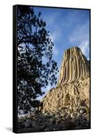 Devils Tower National Monument in Wyoming-Paul Souders-Framed Stretched Canvas