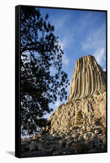 Devils Tower National Monument in Wyoming-Paul Souders-Framed Stretched Canvas