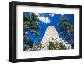 Devils Tower National Monument, Wyoming, United States of America, North America-Michael Runkel-Framed Photographic Print