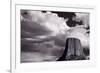 Devils Tower Wyoming BW-Steve Gadomski-Framed Photographic Print