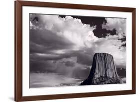 Devils Tower Wyoming BW-Steve Gadomski-Framed Photographic Print