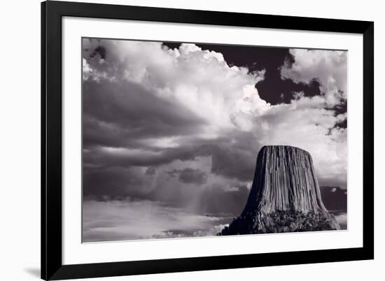 Devils Tower Wyoming BW-Steve Gadomski-Framed Photographic Print