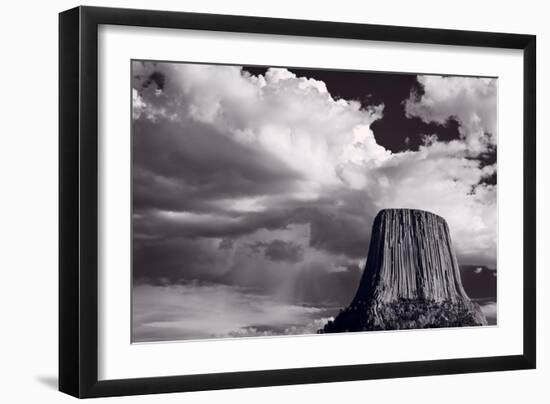 Devils Tower Wyoming BW-Steve Gadomski-Framed Photographic Print