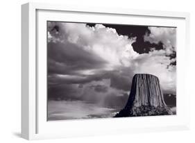 Devils Tower Wyoming BW-Steve Gadomski-Framed Photographic Print