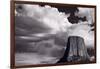 Devils Tower Wyoming BW-Steve Gadomski-Framed Photographic Print