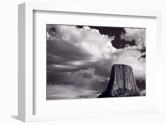 Devils Tower Wyoming BW-Steve Gadomski-Framed Photographic Print