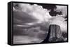 Devils Tower Wyoming BW-Steve Gadomski-Framed Stretched Canvas