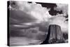 Devils Tower Wyoming BW-Steve Gadomski-Stretched Canvas