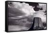 Devils Tower Wyoming BW-Steve Gadomski-Framed Stretched Canvas