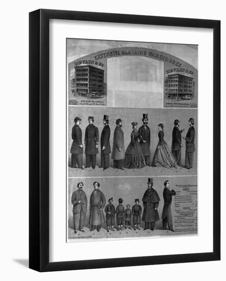 Devlin and Co. Extensive Clothing Warehouses-null-Framed Giclee Print