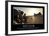 Devoir: Citation Et Affiche D'Inspiration Et Motivation-null-Framed Photographic Print