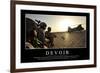 Devoir: Citation Et Affiche D'Inspiration Et Motivation-null-Framed Photographic Print