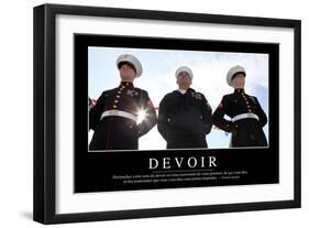 Devoir: Citation Et Affiche D'Inspiration Et Motivation-null-Framed Photographic Print