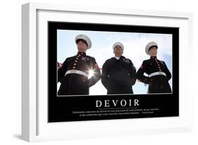 Devoir: Citation Et Affiche D'Inspiration Et Motivation-null-Framed Photographic Print