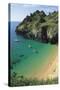 Devon Coast, England, United Kingdom-Duncan Maxwell-Stretched Canvas