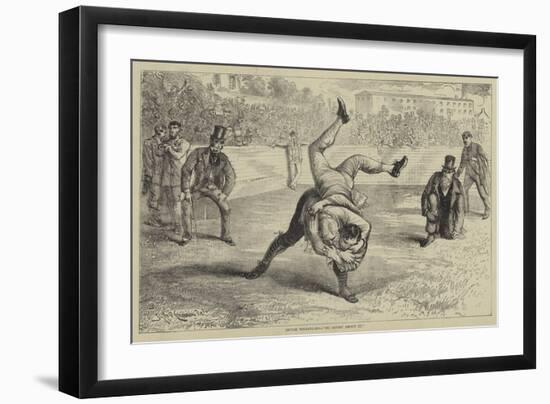 Devon Wrestling, No Doubt About It-Alfred Concanen-Framed Giclee Print