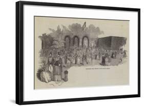 Devonshire Fete, Chiswick, the Italian Garden-null-Framed Giclee Print