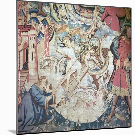 Devonshire Hunting Tapestries, 15th Century-CM Dixon-Mounted Giclee Print