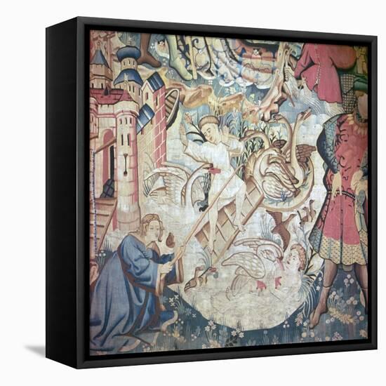 Devonshire Hunting Tapestries, 15th Century-CM Dixon-Framed Stretched Canvas