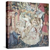 Devonshire Hunting Tapestries, 15th Century-CM Dixon-Stretched Canvas