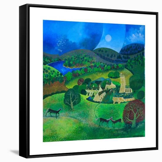 Devonshire Village, 2008-Lisa Graa Jensen-Framed Stretched Canvas