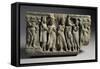 Devotee Meeting with Buddha, Relief, India, Indian Civilization, Kingdom of Gandahara-null-Framed Stretched Canvas