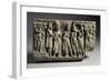 Devotee Meeting with Buddha, Relief, India, Indian Civilization, Kingdom of Gandahara-null-Framed Giclee Print