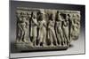 Devotee Meeting with Buddha, Relief, India, Indian Civilization, Kingdom of Gandahara-null-Mounted Giclee Print