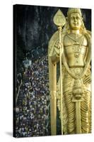 Devotees Climb the Steps to Batu Caves-Andrew Taylor-Stretched Canvas