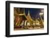 Devotees come to pray at Shwedagon Pagoda, Yangon (Rangoon), Myanmar (Burma), Asia-Alex Treadway-Framed Photographic Print