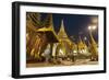 Devotees come to pray at Shwedagon Pagoda, Yangon (Rangoon), Myanmar (Burma), Asia-Alex Treadway-Framed Photographic Print