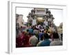 Devotees Queuing to Do Puja at Kankera Festival, after Diwali Celebrations, Jagdish Temple, India-Annie Owen-Framed Photographic Print