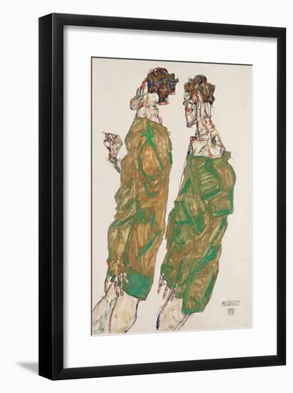 Devotion, 1913-Egon Schiele-Framed Premium Giclee Print