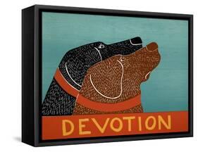 Devotion Black Choc-Stephen Huneck-Framed Stretched Canvas