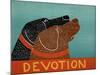 Devotion Black Choc-Stephen Huneck-Mounted Giclee Print