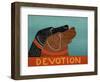 Devotion Black Choc-Stephen Huneck-Framed Giclee Print