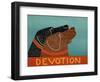 Devotion Black Choc-Stephen Huneck-Framed Giclee Print