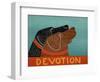 Devotion Black Choc-Stephen Huneck-Framed Giclee Print