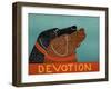 Devotion Black Choc-Stephen Huneck-Framed Giclee Print