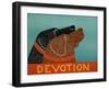 Devotion Black Choc-Stephen Huneck-Framed Giclee Print