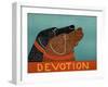 Devotion Black Choc-Stephen Huneck-Framed Giclee Print
