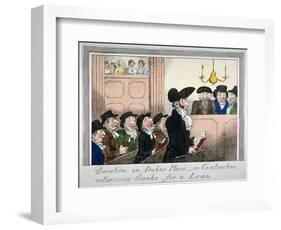 Devotion in Duke's Place or Contractors Returning Thanks for a Loan, C1818-null-Framed Giclee Print