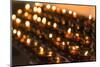 Devotional candles in a pilgrimage church, Chiemgau-Christine Meder stage-art.de-Mounted Photographic Print