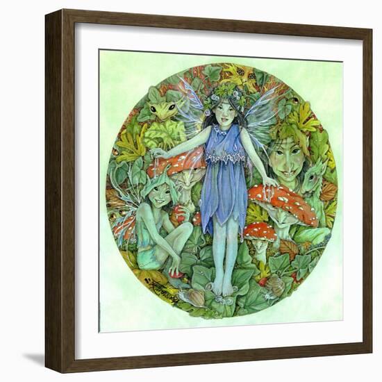 Dewdrop Faerie-Linda Ravenscroft-Framed Giclee Print